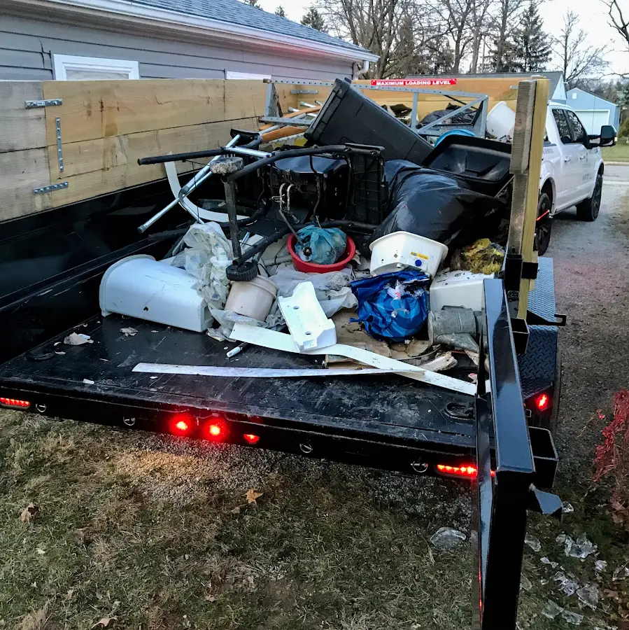 Roll-off dumpster delivered to a residential driveway in Golden